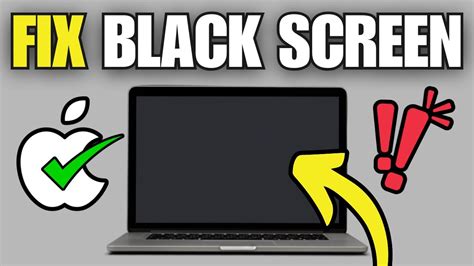 mac turns on but screen is black.